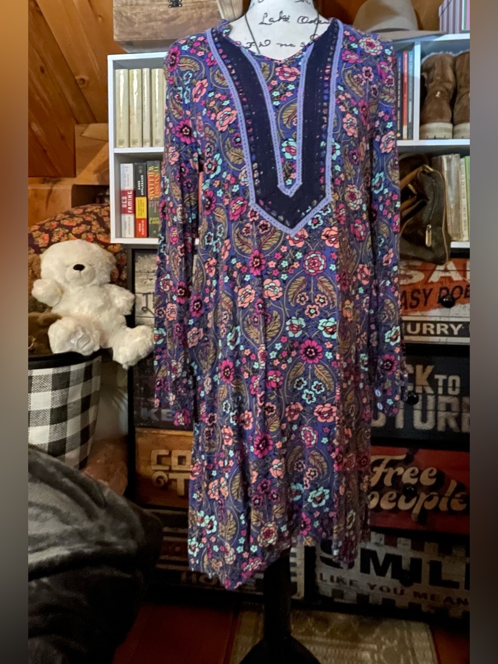 Matilda Jane Boho Floral Long-Sleeve Flowered Dress